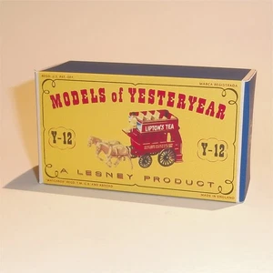 Matchbox Lesney Yesteryear 12 a Horse Drawn London Bus D1 Style Repro Box - Picture 1 of 4