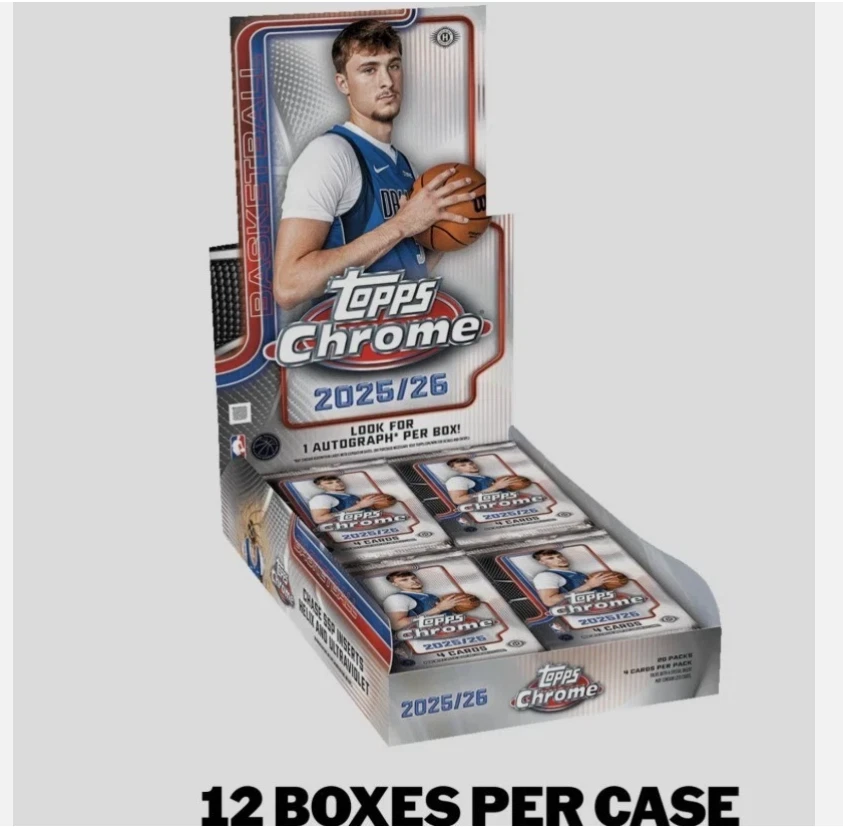 PREVENTA - Estuche Hobby Sellado - 2025-26 Topps Cromo Baloncesto - Estuche 12 Caja Foto 1 de 1