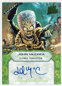 Mars Attacks Invasion 2013 Topps Comic Creator Auto Autograph Card John McCrea - Picture 1 of 4