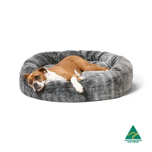 Snooza Cuddler – Chinchilla Faux Fur Dog Bed, Washable Covers, Eco Filling, N... - Picture 1 of 1