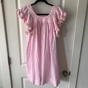 STELLA COVE Cotton Beach Dress with Fringe Detailings in Light pink 10y $223 - Picture 1 of 18