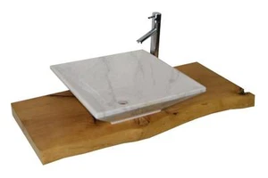 Waschbecken, Naturstein, Granit, Marmor, Model "Santiago", Guangxi white - Bild 1 von 3