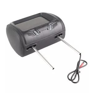 Black Universal 7in Car Headrest Monitor MP5 Video Media Player High Definition - Picture 1 of 12