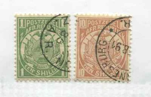 Transvaal 1885 1/ and 10/ used - Picture 1 of 1
