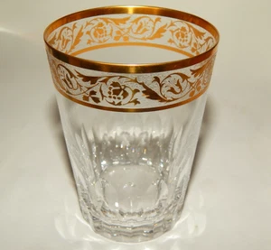 1 ( von 4 ) Becher St.Louis Crystal Thistle Gold Höhe 10 cm - Picture 1 of 6