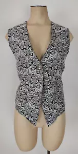 Gilet floreale vintage WRAPPER donna taglia S - Foto 1 di 5