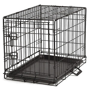 ProSelect Easy Crate XL Wire Kennel for Large Dogs and Pets with Tray, Black