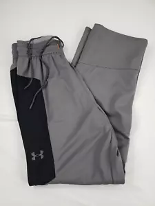 Under Armour Small Sweatpants Men Training Gray Black Loose Fit Exercise Workout - Picture 1 of 19