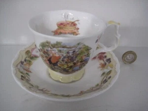 TAZA DE TÉ Y PLATILLO ROYAL DOULTON BRAMBLY SEDGE 25 ANIVERSARIO LORD LEÑADOR - Imagen 1 de 22