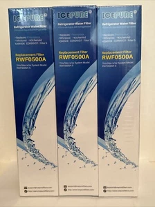 Golden Ice Pure RWF0500A Refrigerator Water Replacement Filters PACK OF 3 NEW - Picture 1 of 1