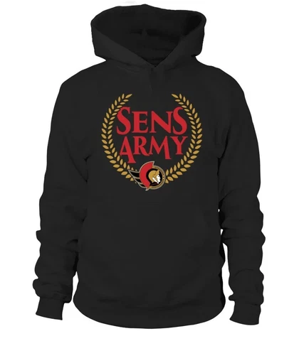 OTTAWA SENATORS K SHOUT OUT BLACK UNISEX HOODIE GIFT FAN ALL SIZE Cover
