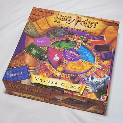 Harry Potter and the Sorcerer's Stone Trivia Game COMPLETE Mattel 2000 Fantasy - Image 1 of 4