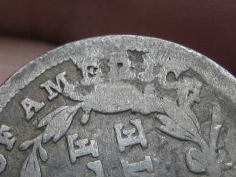 1838 P Seated Liberty Half Dime- Large Stars, Good/VG Details, Reverse Cud? Cover