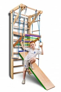 Wall Bars Home gym Kinder Gymnastikgeräte-Set Sport 3 – 240cm - Picture 1 of 9