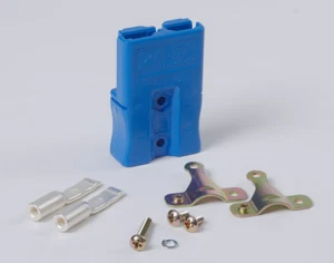 Delta-Q - Conector SBS50 48V Azul con Pasadores y Alivio de Tensión - Para Cargadores QuiQ - Imagen 1 de 1