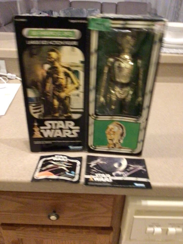 star wars vintage c-3po 12" large size w/papers nice Cover