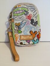 Disney Dooney & Bourke SKETCH Wristlet  Multicolored  Rainbow zipper Case Bag