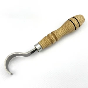 Hand-Forged Spoon Carving Hook Knife – Carbon Steel Blade. Sharp & Ready to Use - Picture 1 of 12