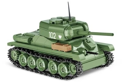 COBI WWII T-34-85 Soviet Battle Tank Model Historical Building Block Set # 2716 - Image 1 of 4
