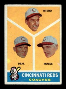 1960  Topps Baseball #459 Reggie Otero / Cot Deal / Wally Moses Reds