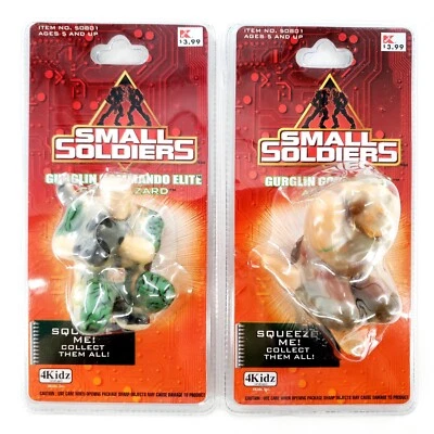 De colección 1998 Small Soldiers Gurglin Commando Elite Chip Hazard & Gorgonites Archer Foto 1 de 4