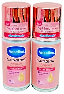 Vaseline Ultra Bright Gluta Glow Ampoule Serum Deodorant Roll on 48 hour 45ml *2 - Picture 1 of 12