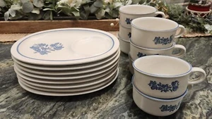 Set Of 8 Pfaltzgraff "Yorktowne" Snack Tray - 11 1/2 X 8 7/8 Inch - Picture 1 of 3