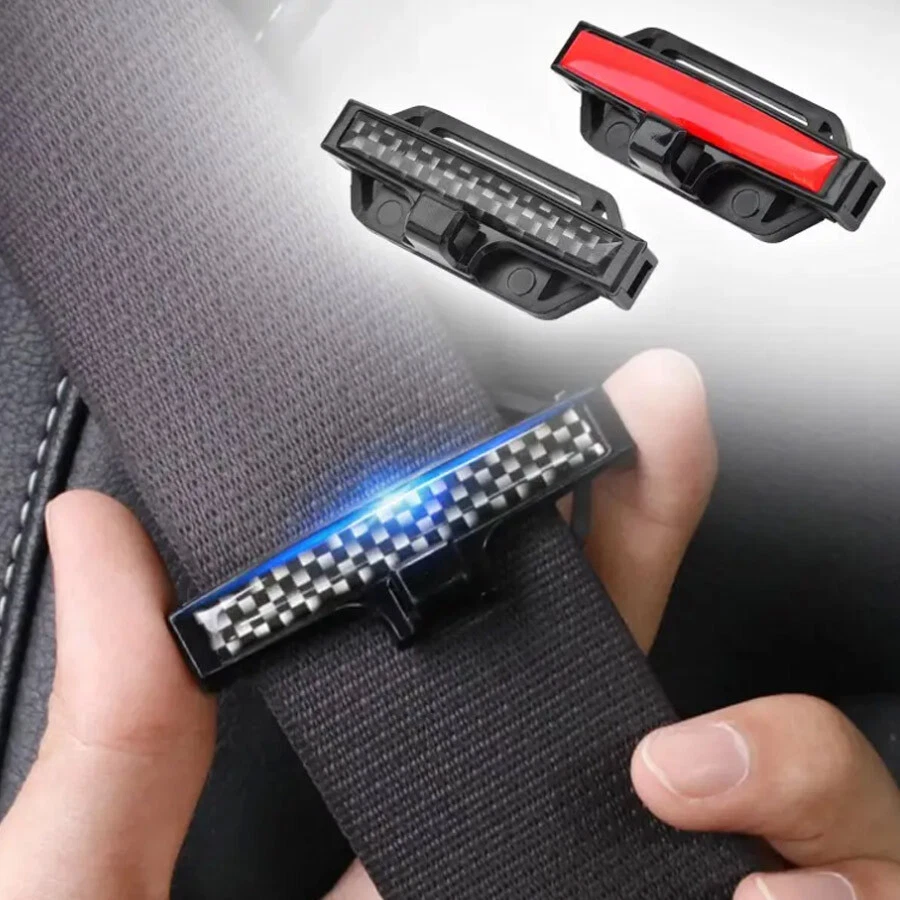 2 piezas Tapón de cinturón de seguridad de coche Clip de fijación Cinturón de seguridad Hebilla Abrazadera Accesorios de coche Foto 1 de 4