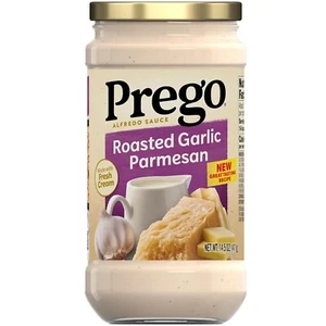 Prego Alfredo Pasta Sauce with Roasted Garlic and Parmesan Cheese, 14.5 oz Jar - Picture 1 of 3