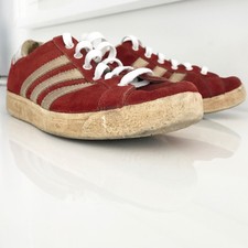 tênis couro adidas originals campus vermelho