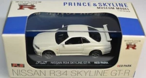 KYOSHO 1/64 colección de cuentas P&S Nissan R34 Skyline GT-R blanco RED PARK Museo Mo - Imagen 1 de 3