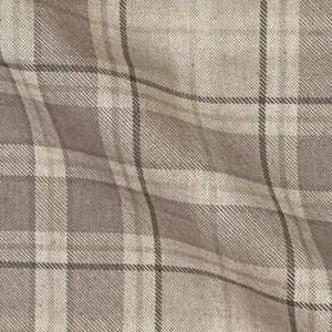 Canvas Fabric - Silver Grey Highland Tartan Check - Craft Upholstery Fabric - Picture 1 of 8