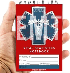 EMT Vital Statistics Notepad - 6 Pack Vitals Notebook For First Responder Note P - Picture 1 of 3