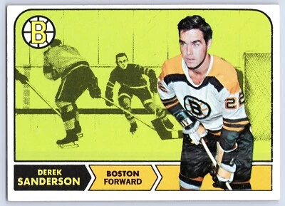 DEREK SANDERSON 1968-69 TOPPS 68-69 NO 6 NRMINT    94394 - Image 1 of 2