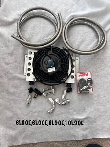 6L80E/90E, 8L90E DERALE 13750 TRANS COOLER KIT W/ Fan ,LINES,THERMOSTAT - Foto 1 di 4
