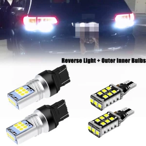 LED Backup Reverse Light Outer Inner Bulb Kit For JEEP Grand Cherokee 2011-2021 - Picture 1 of 15