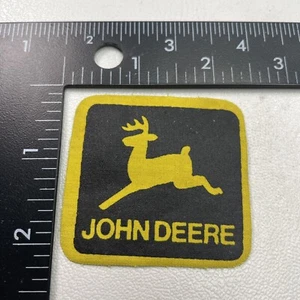 Vintage Canvas Style JOHN DEERE Farm Equipment Advertising Patch 23Q3 - Picture 1 of 2