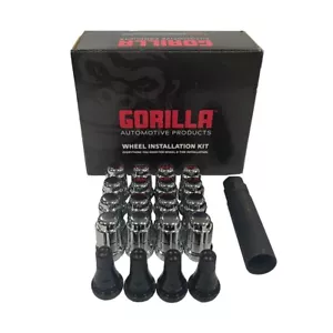 Gorilla 1/2" x 20 Lug Kit & Valve Stems - Chrome - Picture 1 of 1