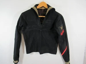 Vtg USN US Navy Crackerjack Uniform Top Jumper Named Sailor Allied The Buccaneer - Picture 1 of 20