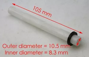 VACUUM FUEL PETCOCK FILTER DIAMETER 10.5MM, LENGTH 105MM SCOOTER,ATV,GO KART - Picture 1 of 2