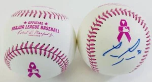 LANCE LYNN SIGNED PINK MOTHERS DAY BASEBALL CARDINALS DODGERS AUTOGRAPH COA J14 - Picture 1 of 1