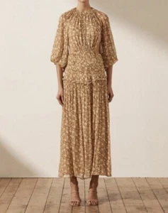 SHONA JOY JULIA MIDI DRESS, CUT OUT BACK, SIZE AU12 US8, NEW WITH TAGS, RRP $460 - Picture 1 of 14