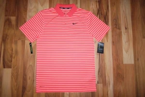 NUEVO CON ETIQUETAS Dri-Fit Nike Hombre CAMISA POLO A RAYAS VICTORIA ORO SECO 891239 816 Talla S NUEVA - Imagen 1 de 9
