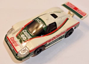 AFX TOMY TURBO  Lighted Jaguar 60 Castrol HO Scale Slot Car TESTED NEW! - Picture 1 of 5