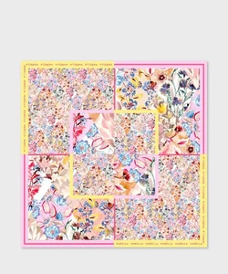 Marella Acanto foulard in twill di seta, fiori patchwork 2523546126200.001 - Picture 1 of 3