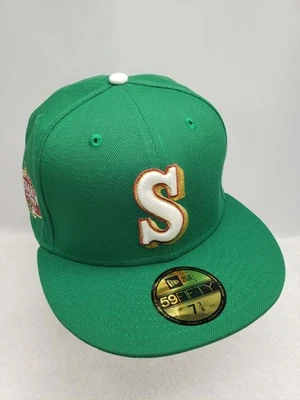 New Era Seattle Mariners 2001 AllStar Game Beer Pack Collection Fitted Hat 7 3/8 - Image 1 of 4