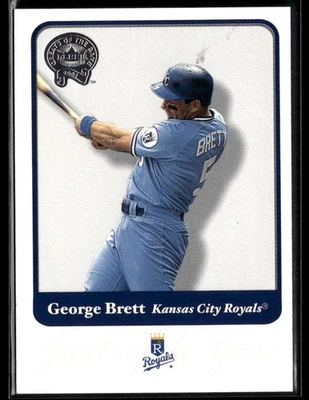 2001 Fleer Greats of the Game #87 George Brett 棒球卡 1103W — 第 1/2 张图片