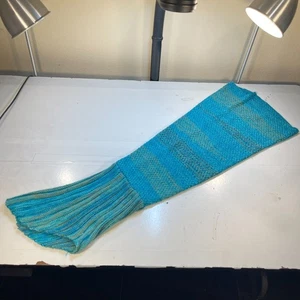 MERMAID TAIL KNIT COZY BODY BLANKET Sea Turquoise Blue  - Picture 1 of 8