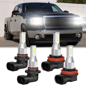 For GMC Sierra 1500 2007-2013 LED Headlight Bulbs High&Low Beam Combo Kit Bright - Picture 1 of 12