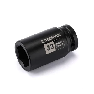Zócalo de impacto 3/4" Drive X 33 mm de profundidad 6 PT, CR-MO, accionamiento de 3/4 pulgadas eje de 6 puntos N - Imagen 1 de 12